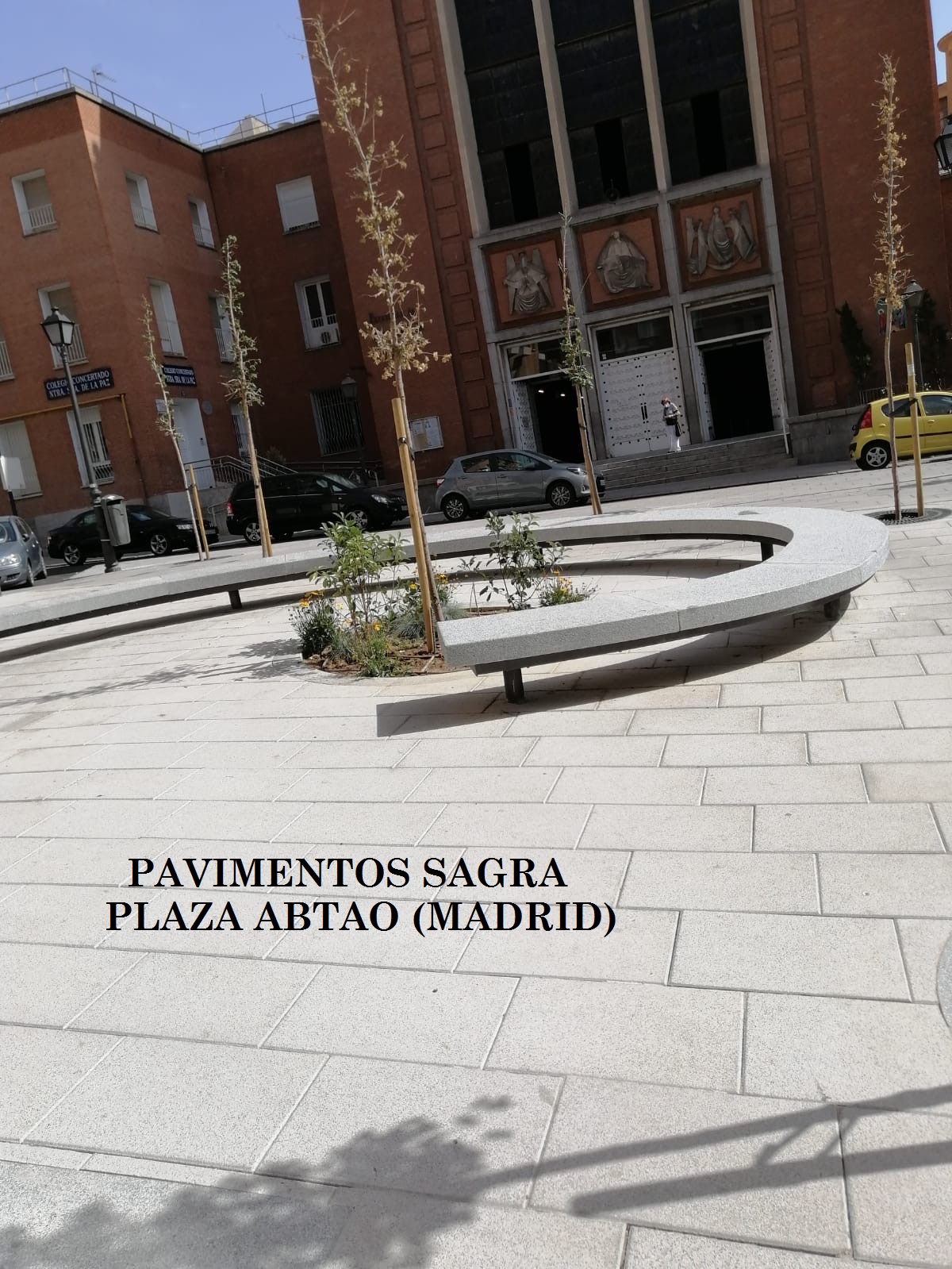 Plaza Abtao Madrid 2 Obra de pavimentación en Plaza Abtao de Madrid